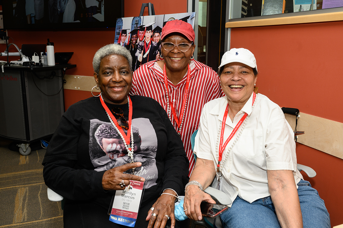 Marlyn Marcus (DC 1973), Jaime Lynch-Taylor (1973), and June Wormsley (DC 1973)