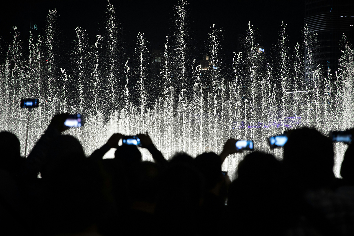 Phones at a concert