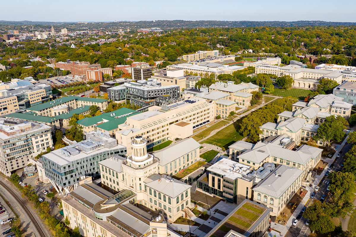 Drone footage of CMU