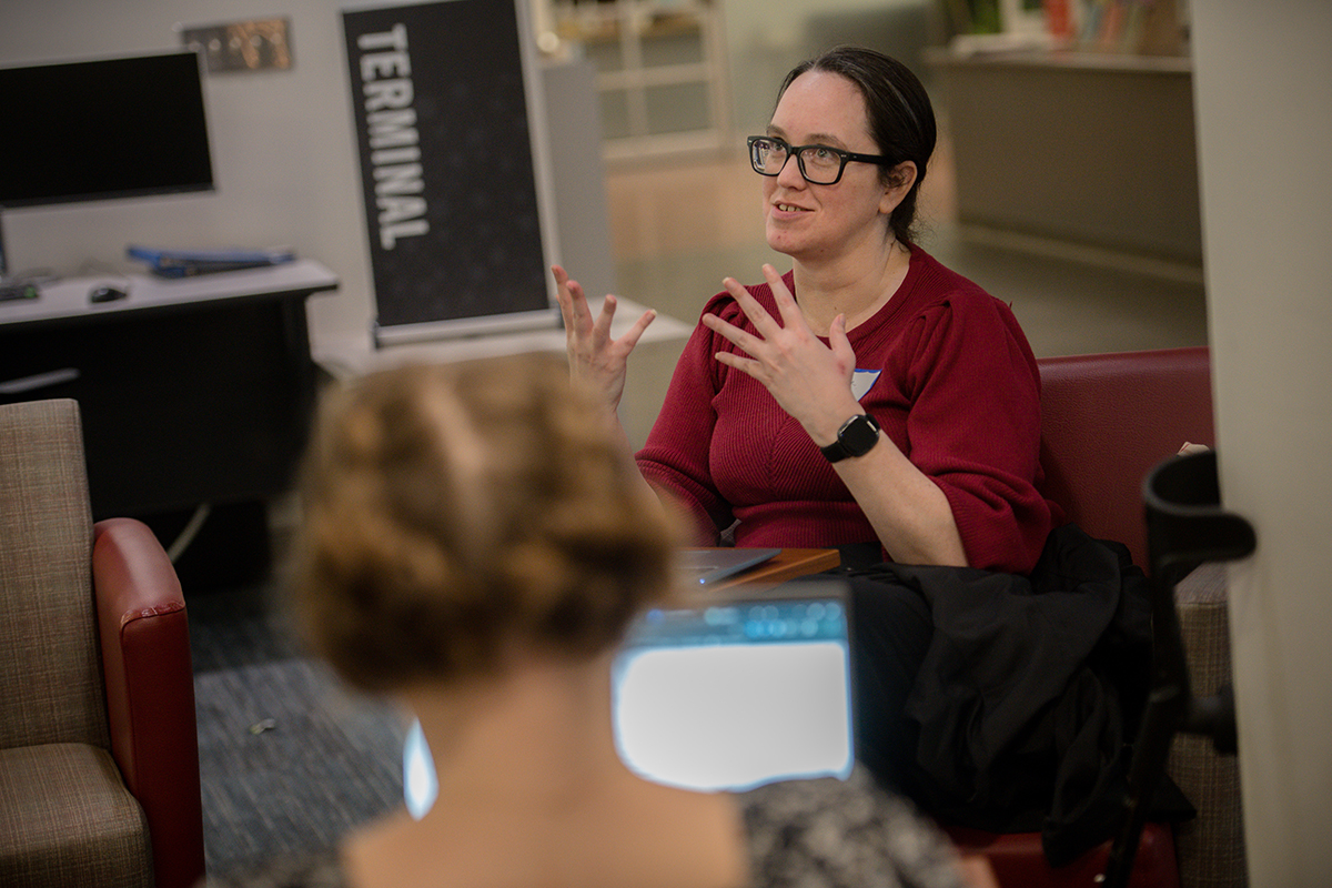 Kristen Scotti taking part in the 2024 AI Literacy Hackathon