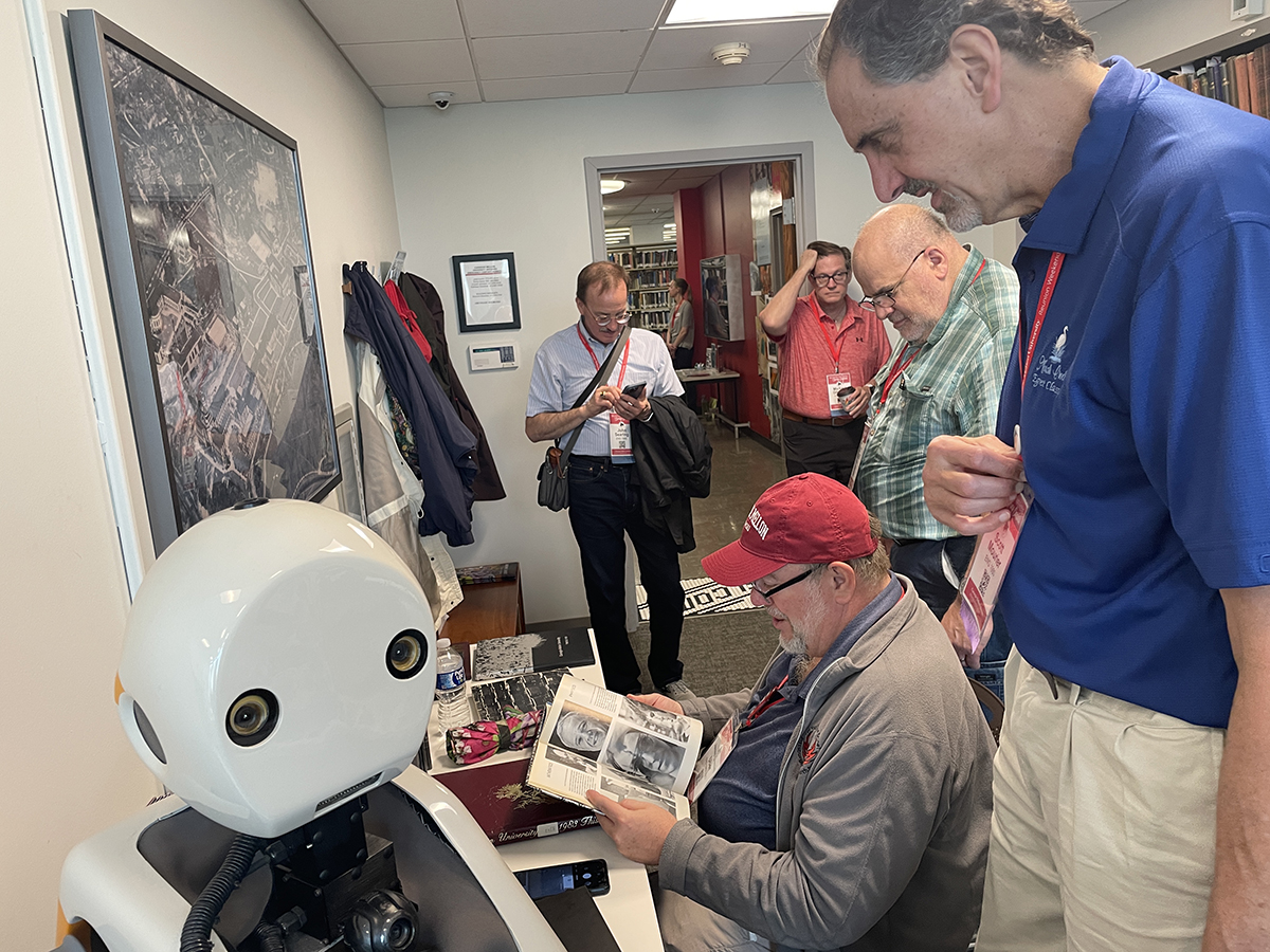 College of Engineering alumni were able to find themselves and their classmates in the Archives' collection of Thistle yearbooks.