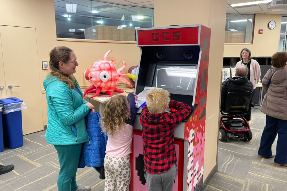 Video games made by IDeATe students were a big hit with visitors of all ages.