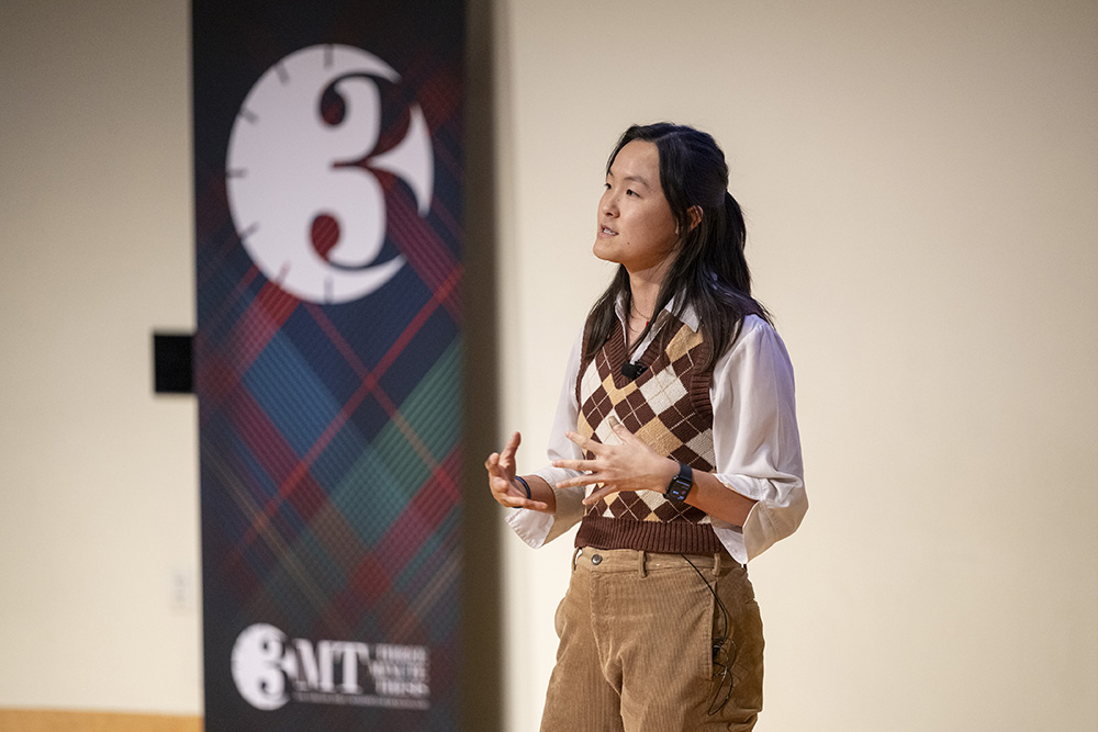 Vivian Shen at the 3MT Championship