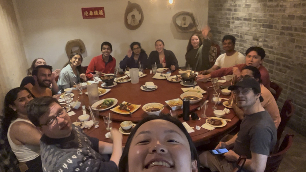 Vivian Shen at table